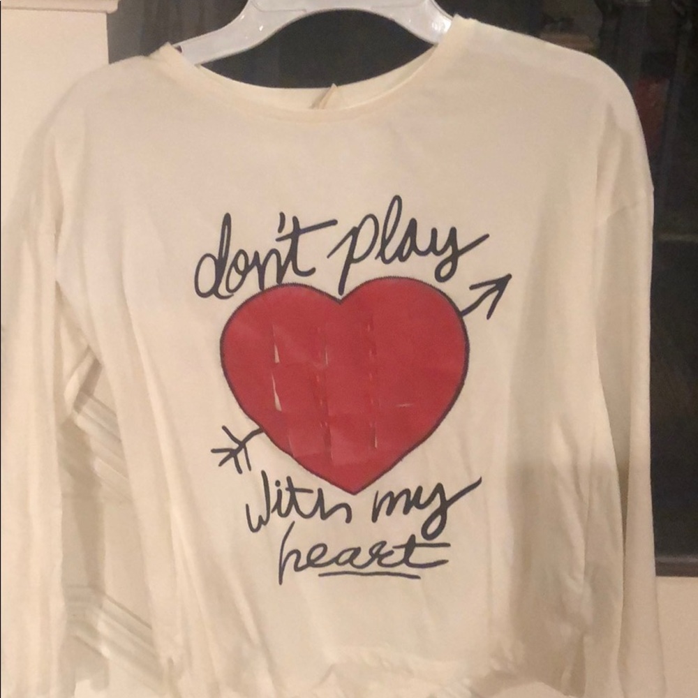 Zara long sleeved shirt size 8